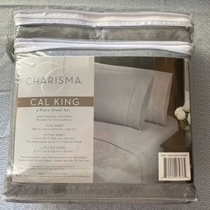 New Cal King 4 piece sheet set